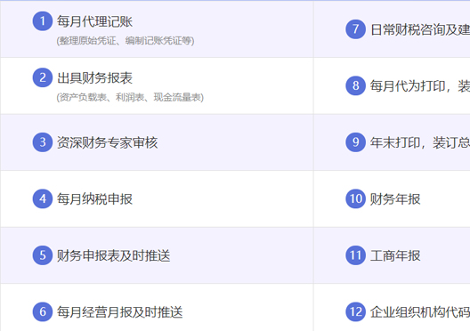 小美熊代辦鄭州二七區(qū)代理記賬服務(wù)內(nèi)容